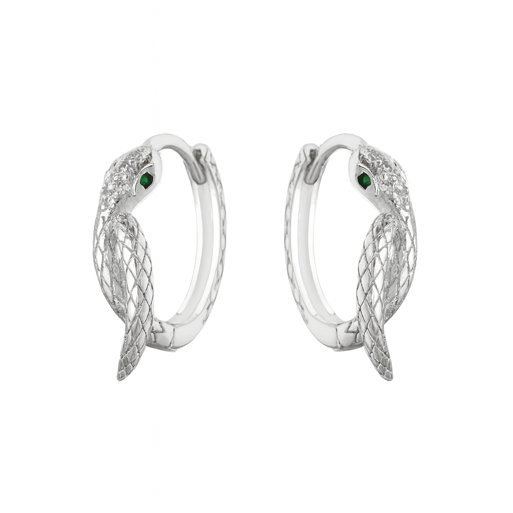 Brincos Cobra de Luxo – Formato Geométrico e Elegante