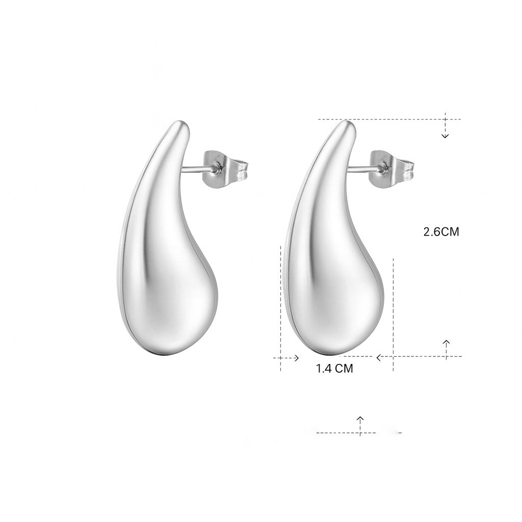 Brinco gota Glam Dourado Feminino