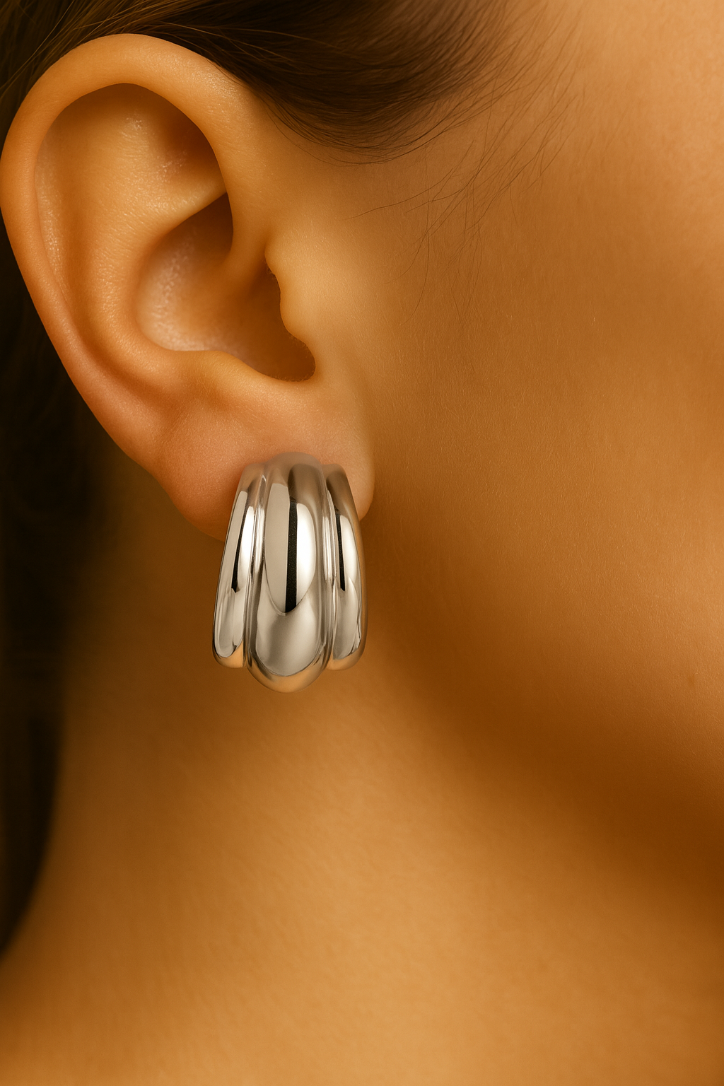 Argola Auretta Classique d’Élégance Feminina