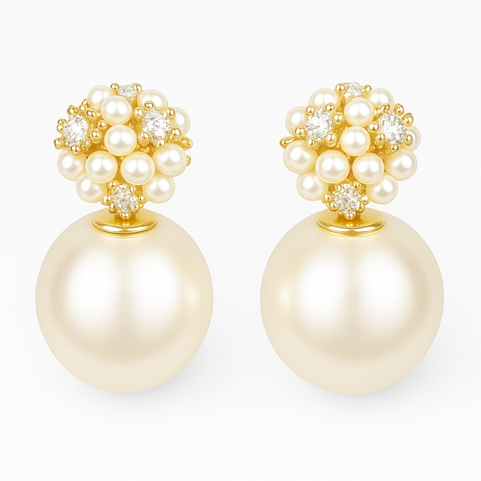 Brinco Feminino pérola do amor