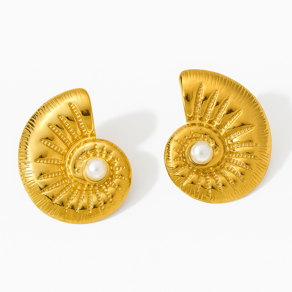 Brinco Espiral Elegante Feminino