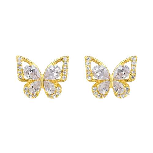 Colar borboleta transparente