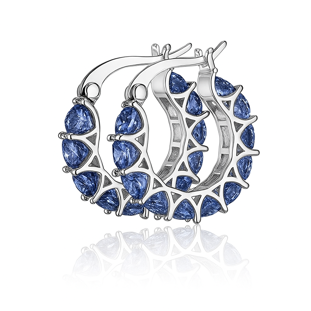 Brinco Argola Radiante de Zircônia