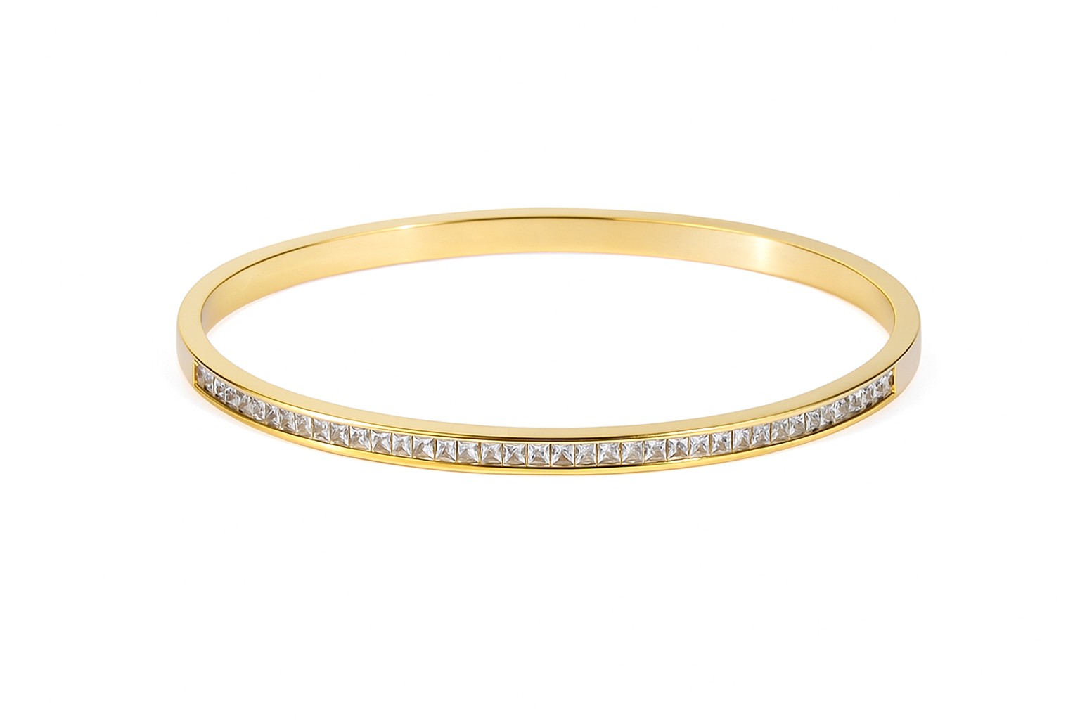 Bracelete Clássico lumina com Detalhes em Zircônia