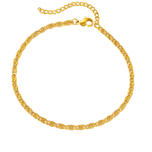 Pulseira Unissex Dourada Fina Elegância Minimalista