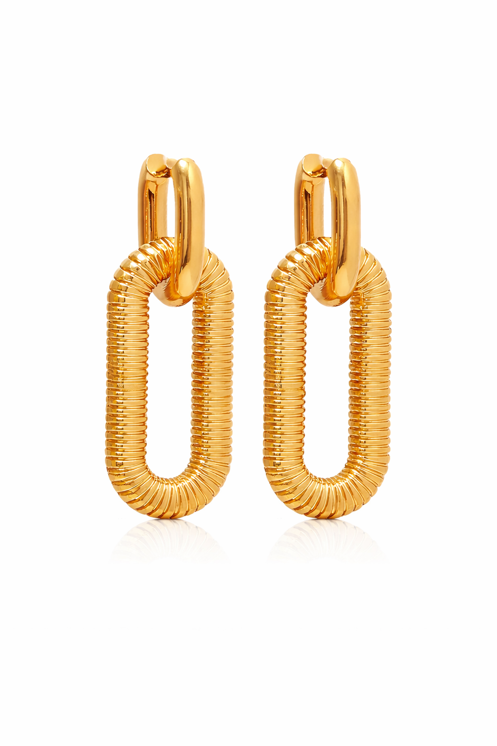 Brinco Elo Luxe Dourado