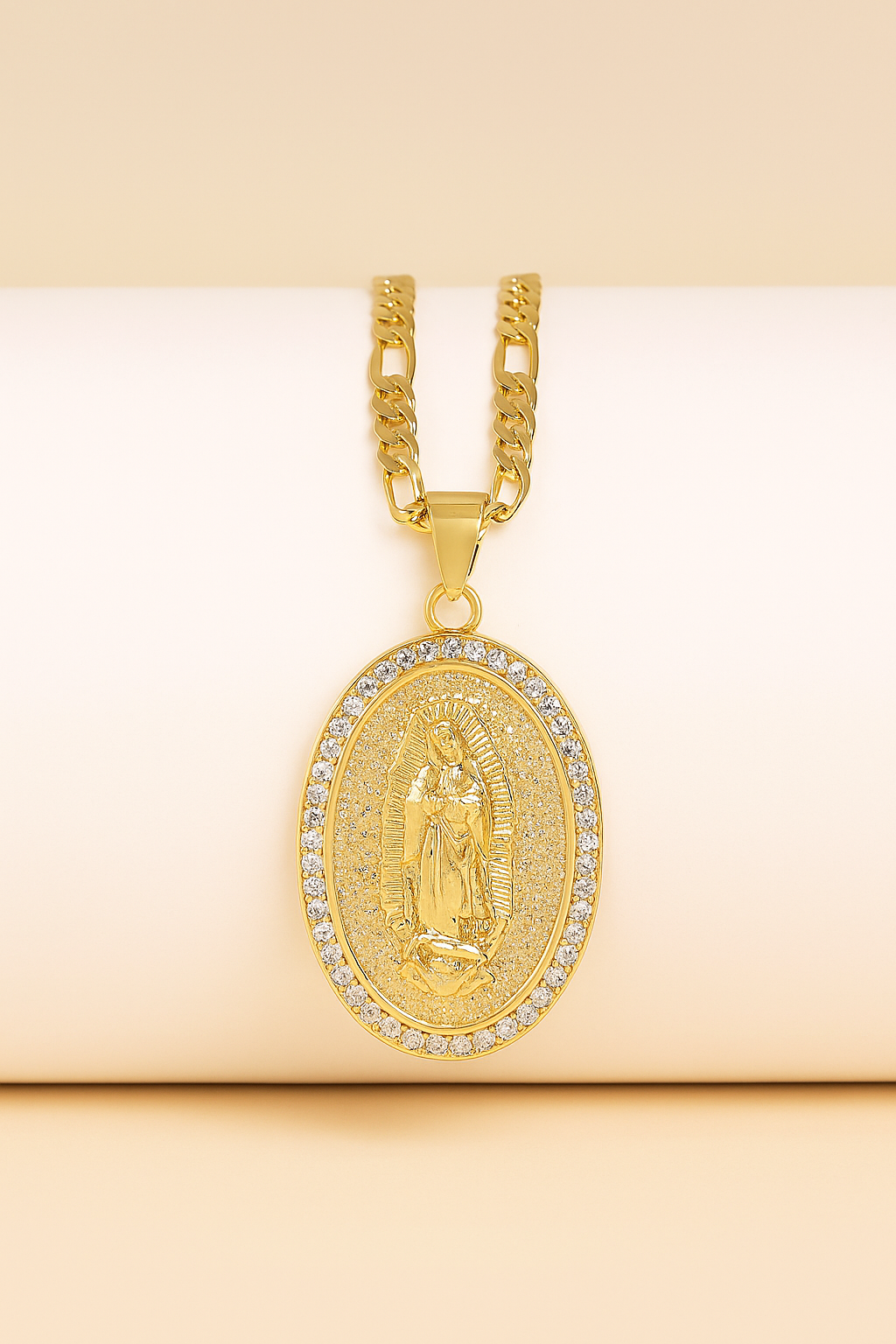 Colar virgem Maria Santa Elegance Dourado