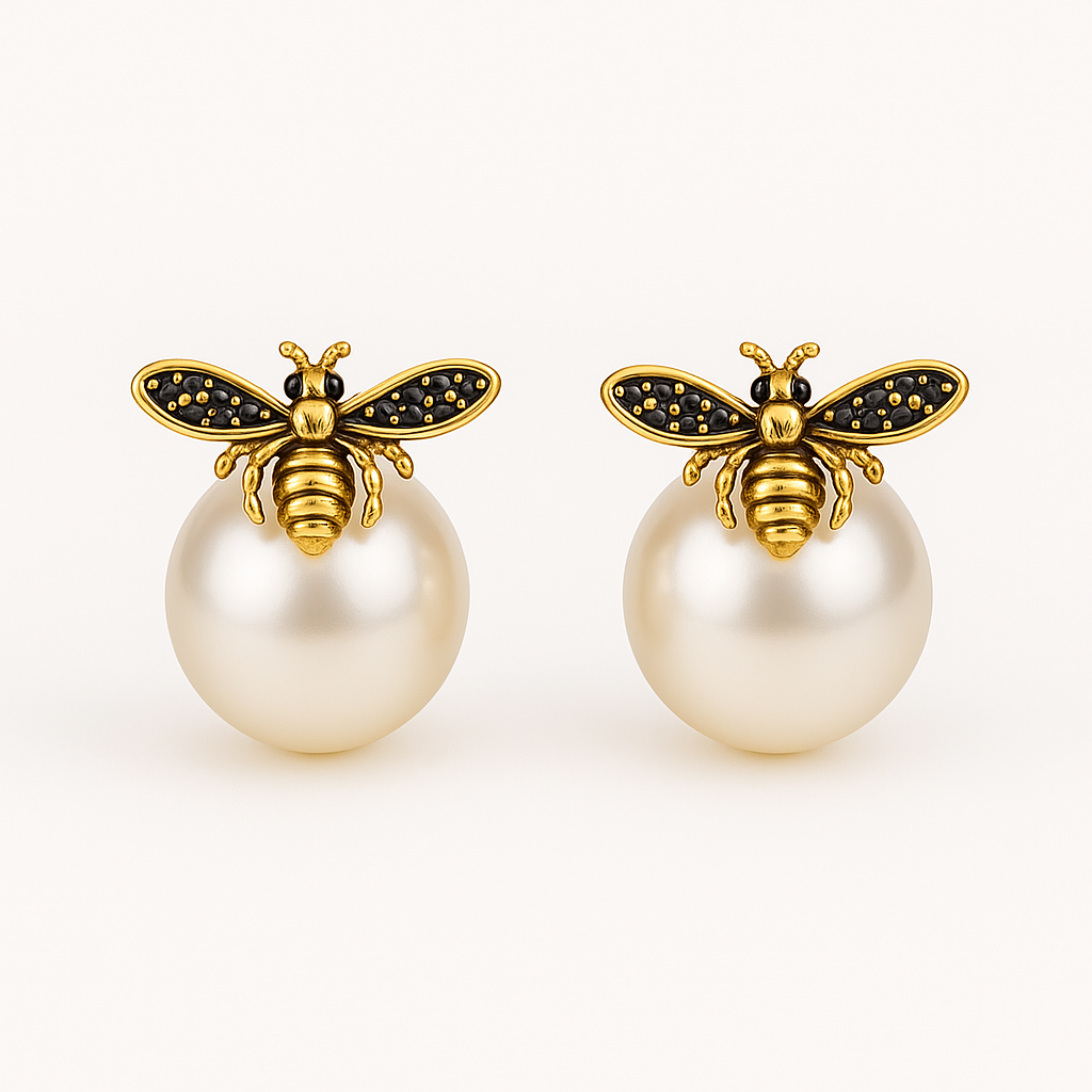 Brinco Abelha  pérola Femenino 1 Par