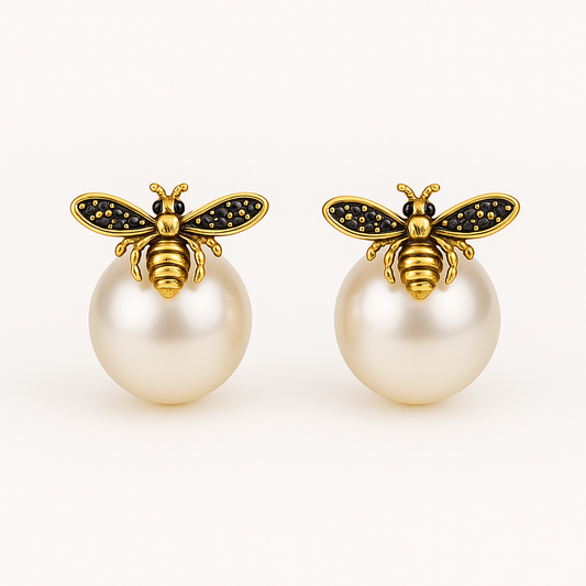 Brinco Abelha  pérola Femenino 1 Par