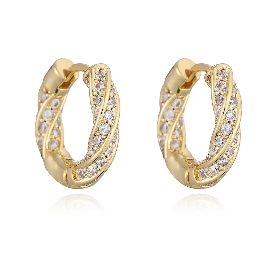 Brinco zicornia Argola Femenino Dourado Glam