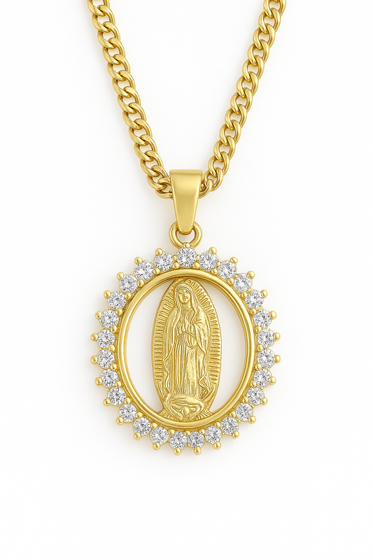 Colar religioso virgem Maria