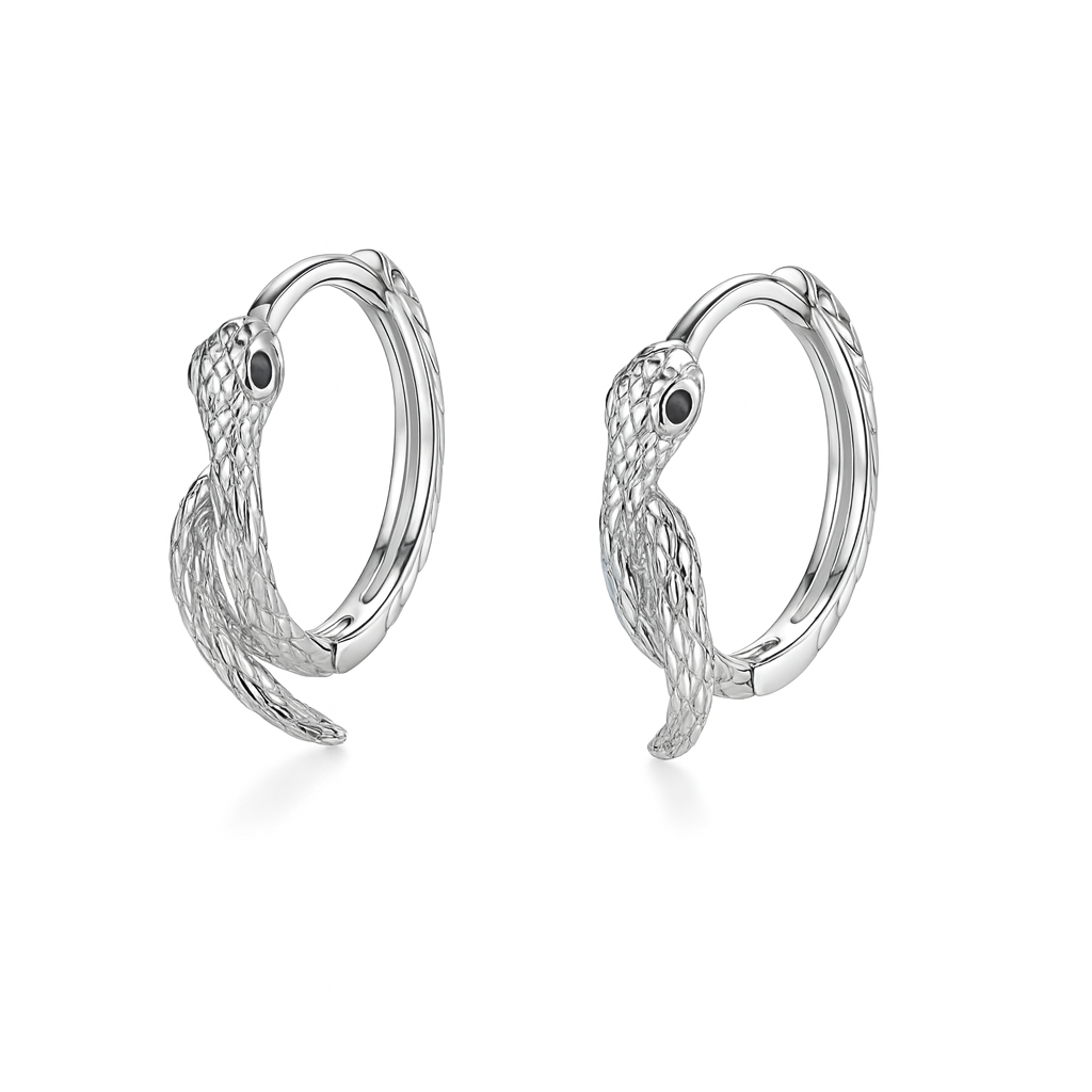 Brincos Cobra de Luxo – Formato Geométrico e Elegante