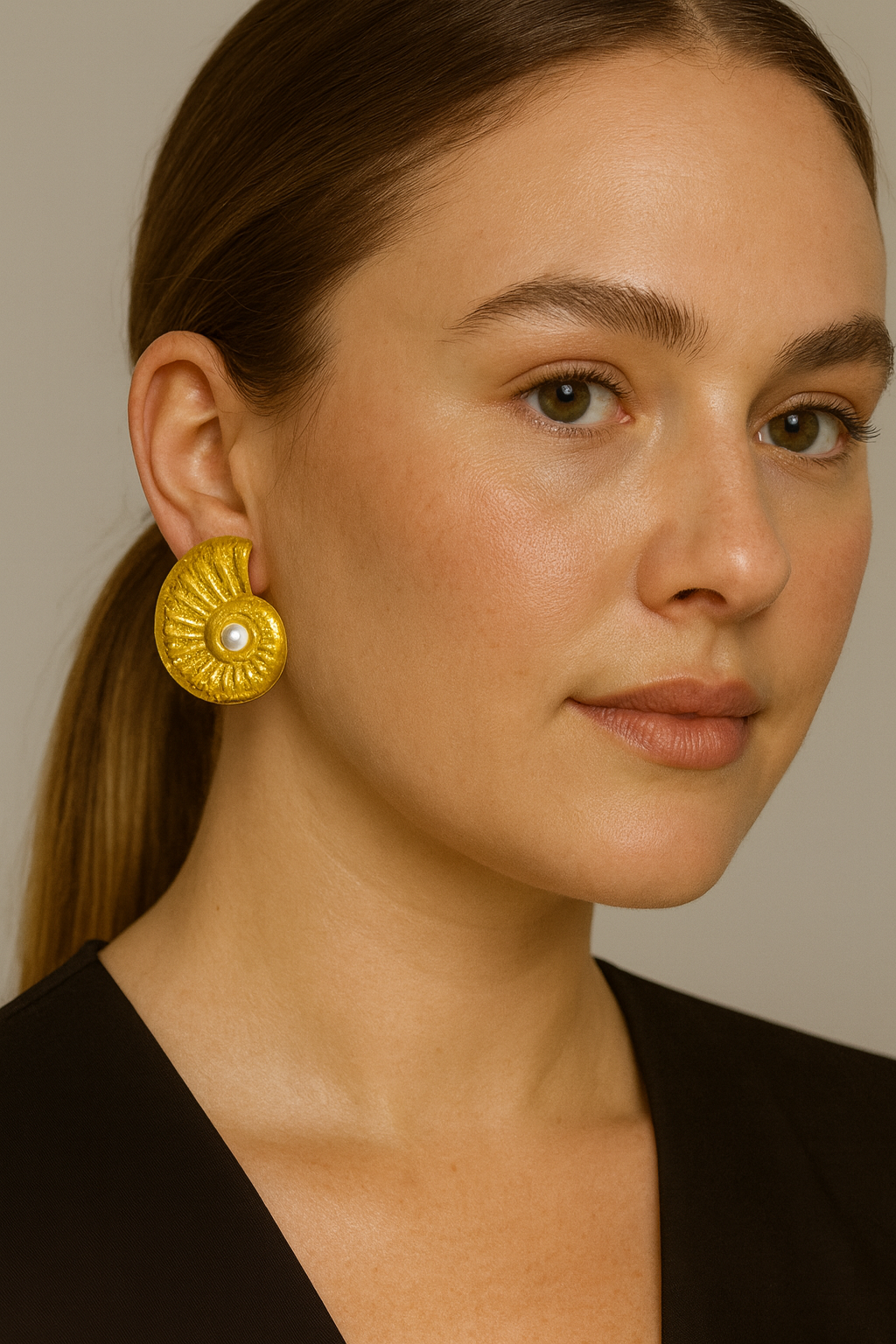 Brinco Espiral Elegante Feminino