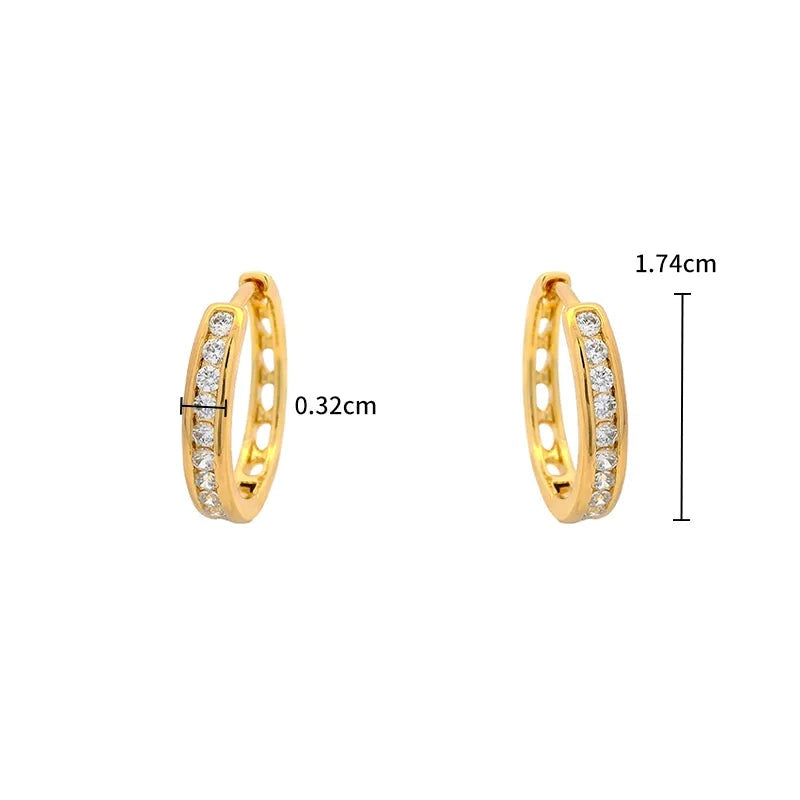 6 Pares de Argolas  Feminina Kit Elegance Day by Day