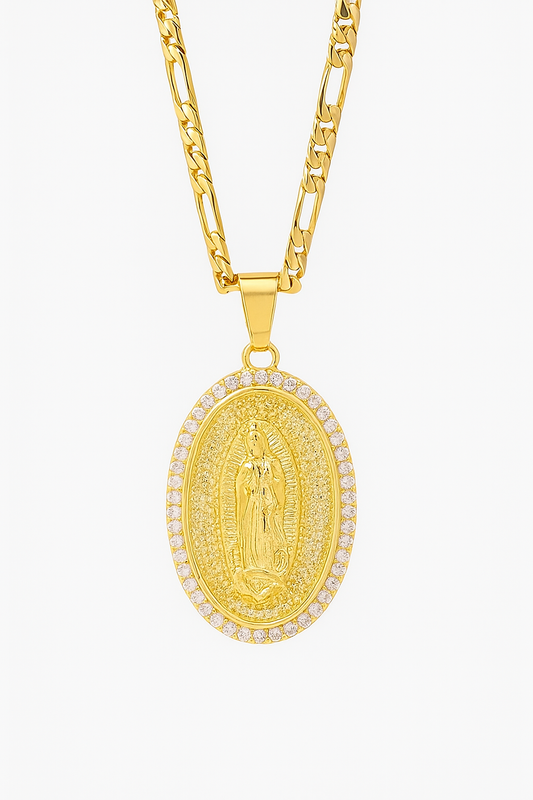Colar virgem Maria Santa Elegance Dourado