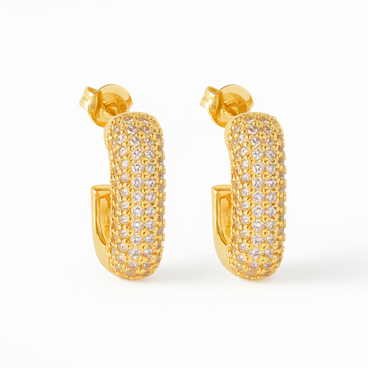 Argola Miss Clássica Zircônia